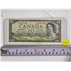 Image 1 : 1954 Canada Twenty-Dollar Bank Note - Beattie/Rasminsky.  AU