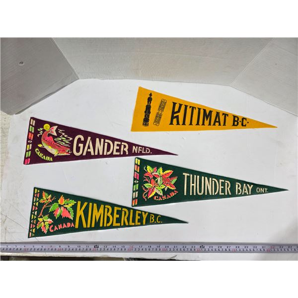 (4) Pendants – Kitimat, Gander, Thunderbay, Kimberley