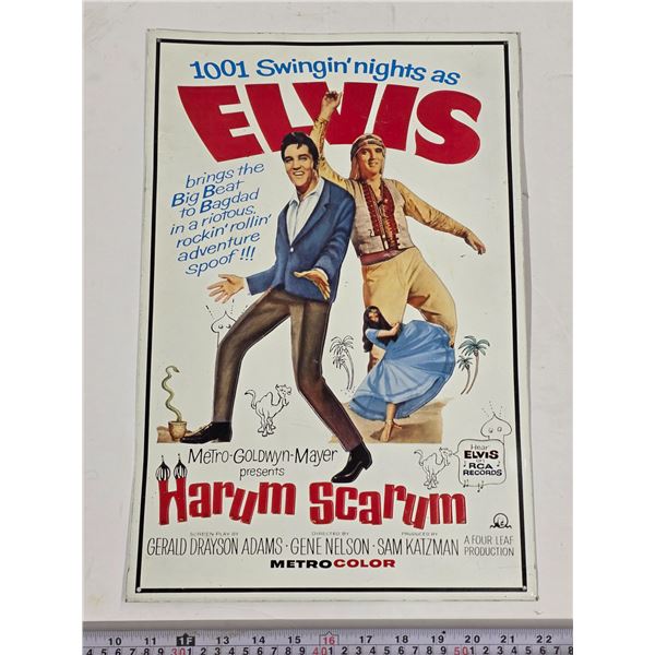Elvis “Harum Scarum” Metal Movie Sign