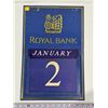 Image 1 : Royal Bank Hanging Wall Calendar (Complete)