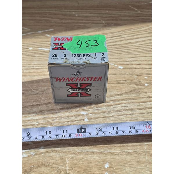 Winchester 20 Guage 3'' 7/8 4 Shot 20GA Shells Full Box