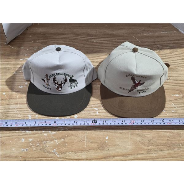 (2) Sask Wildlife Federation Cap NOS