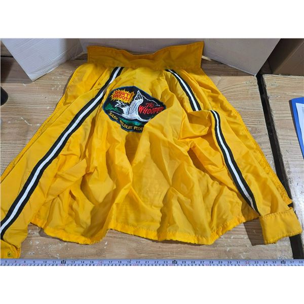 Sask Wildlife FederaTION Jacket Vintage with Patches ( Don’t Shot the Whooper) Samner Jacke