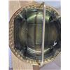 Image 2 : Floor Ashtray Brass with Pearl Design Retro 24'' Tall with Glass Insert