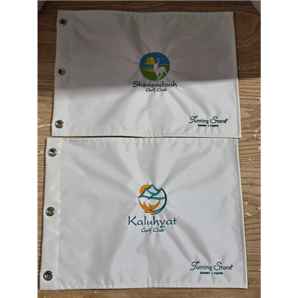 (2) Turning Stone Golf Club Flags