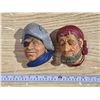 Image 1 : (2) Chalkware Heads (1) Stamded (Corsair) No Chips or Paint Lose