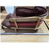 Image 2 : Hidswooden Sledwith Coushion wth Padding 32'' Long ( Nice Condition)
