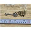 Image 1 : Key Brooch 3'' Long  Angle Brooch 2''