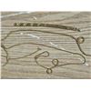 Image 2 : (3) Gold Tone Items, Brcalet, Snake Style Necklace 16'' Lonf, Choker Necklace Missing Hooks 8'' Long