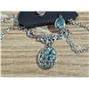 Image 2 : Carina Earrings and necklace, Set Sliver Tone Misc