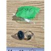 Image 1 : (2) Sliver Tone Ring (1) Stamped Avon