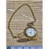 Image 1 : Suisse Gold Colored Pocket Watch (Not Working) with Chain