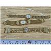 Image 1 : (3) Gold Colored Watches (1) Heart Shape