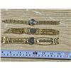 Image 2 : (3) Gold Colored Watches (1) Heart Shape