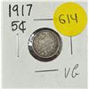 Image 1 : 1917 Canada Silver 5 Cents.