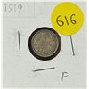 Image 1 : 1919 Canada Silver 5 Cents.
