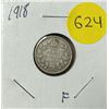 Image 1 : 1918 Canada Silver 10 Cents.