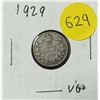 Image 1 : 1929 Canada Silver 10 Cents.