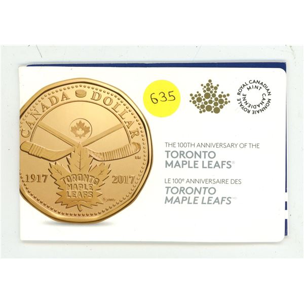 2017 Toronto Maple Leafs 100th Anniversary Coin Pack.