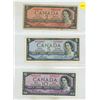 Image 1 : 1954 Canada Two, Five and Ten Dollars.