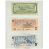 Image 2 : 1954 Canada One Dollar and 1986 Canada Uncirculated Two and Five Dollars.