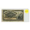 Image 1 : 1900 Dominion of Canada 25 Cents Shinplaster.