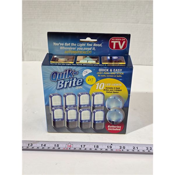 NOS 10pk Quik-Brite LED Lights