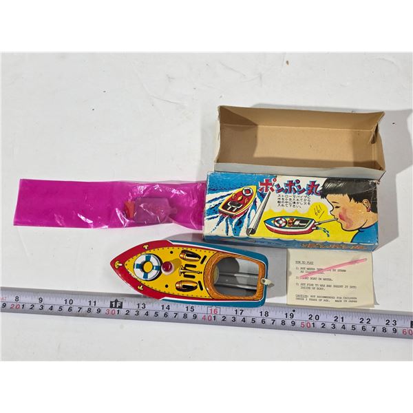 NOS 6” Run-A-Bout Boat, Made in Japan