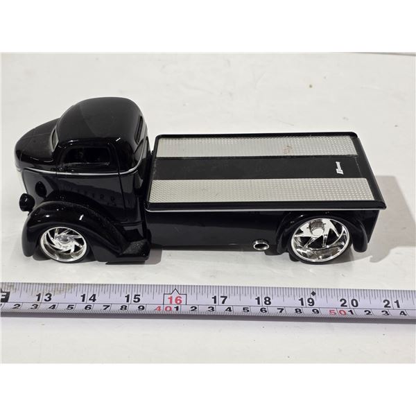 Black D-Rods 9” Model Truck, Flat Deck