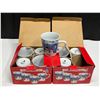 Image 1 : (2) 4pk Sets of 12oz Porcelain Christmas Mugs