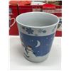 Image 3 : (2) 4pk Sets of 12oz Porcelain Christmas Mugs