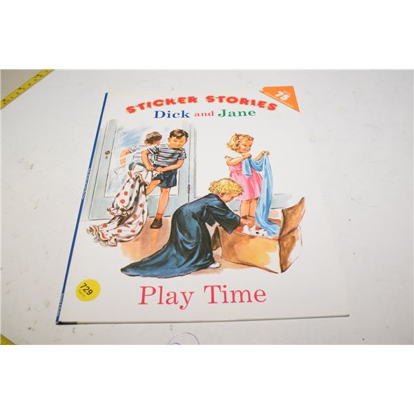 NOS Vintage Dick & Jane Sticker Booklet