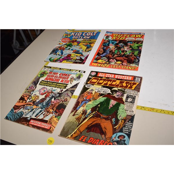 (4) Vintage “Western” Comic Books (Marvel & DC)