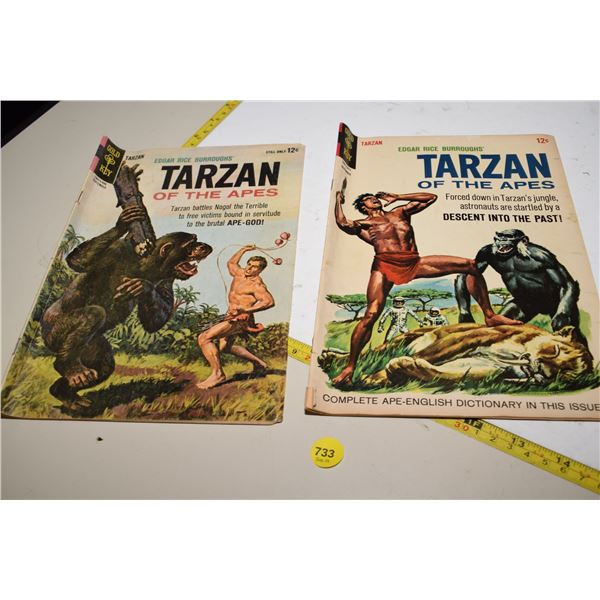 (2) 12¢ Tarzan Comic Books (Gold Key)