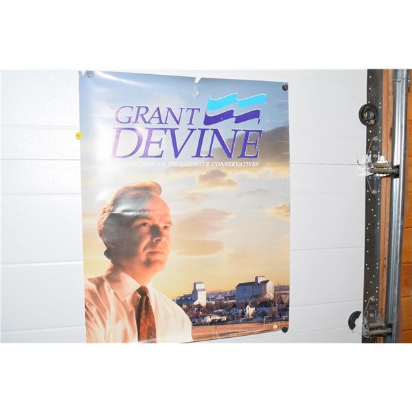 Grant Devine P.C. Poster (Sask)