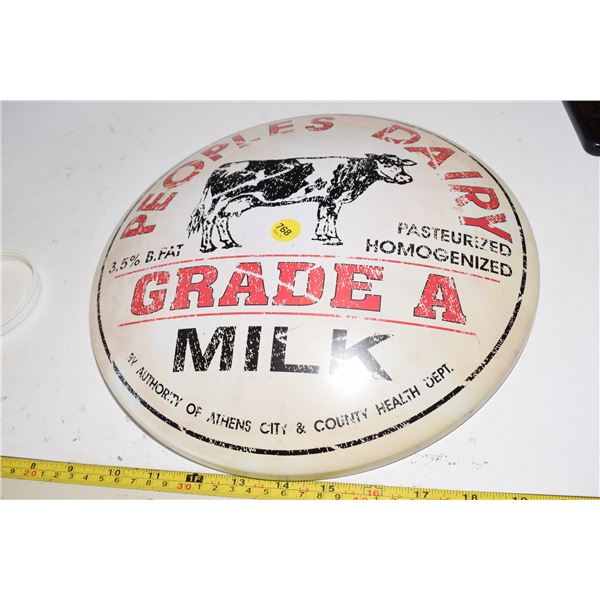 Metal Dairy Cow Sign