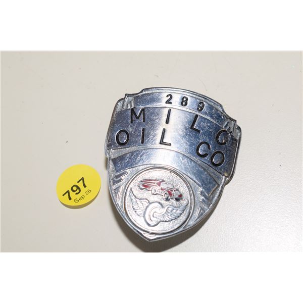 Milo Oil Trucking Badge