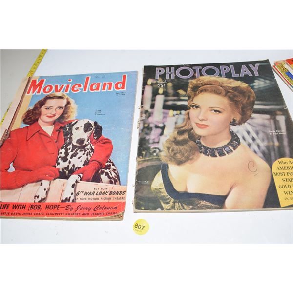 1940’s Movie Magazines (one missing back cover)