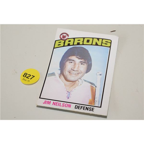 1976 O-Pee-Chee Jim Neilson (Big River, SK) Hockey Card