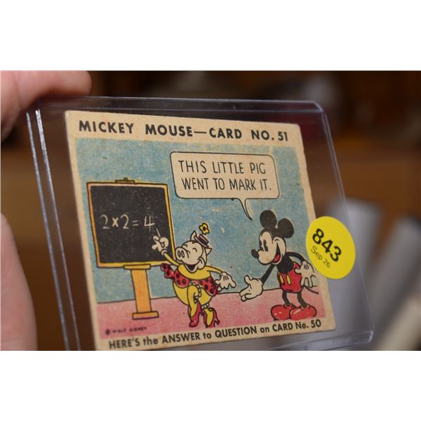 RARE 1935 O-Pee-Chee Canadian Disney Card #51