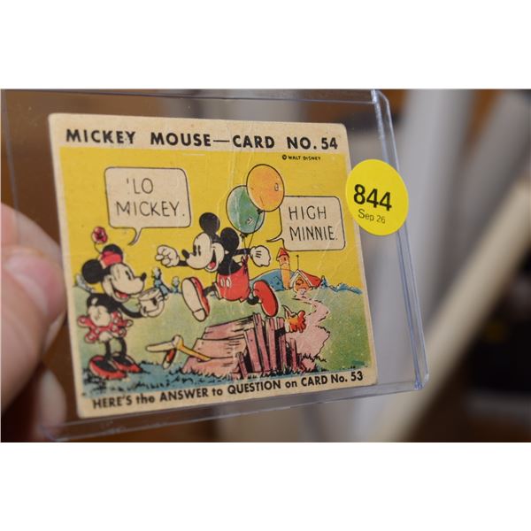 RARE 1935 O-Pee-Chee Canadian Disney Card #54