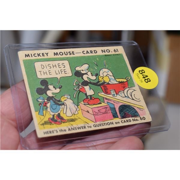 RARE 1935 O-Pee-Chee Canadian Disney Card #61