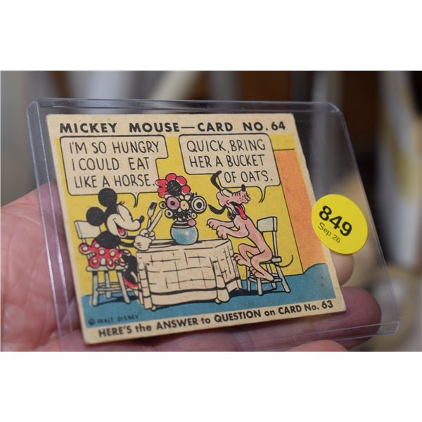 RARE 1935 O-Pee-Chee Canadian Disney Card #64