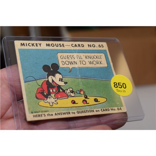 RARE 1935 O-Pee-Chee Canadian Disney Card #65