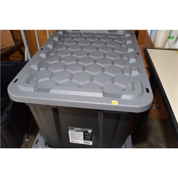 102 L Heavy Duty Stacking Plastic Storage Tub