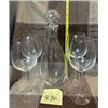 Image 2 : RCR Cristalio Crystal Wine Glasses, Set of 4 Glasses & Wine Decanter.