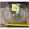 Image 2 : Vintage Federal Glass Depression Era Clear Pressed Glass Mixing Bowls, Set of 2.