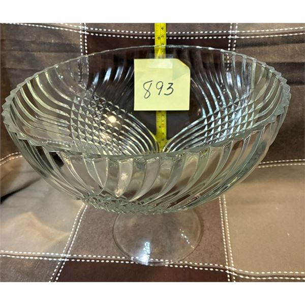 Fluted Bowl for Serving Trifle, Salad or Fruit