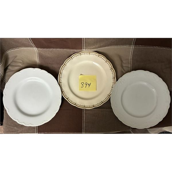 Vintage Dinner Plates, Wood & Sons, Burslem England; Dudson Wilcox & Till Hanley; Creampetal, Grindl