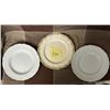 Image 1 : Vintage Dinner Plates, Wood & Sons, Burslem England; Dudson Wilcox & Till Hanley; Creampetal, Grindl